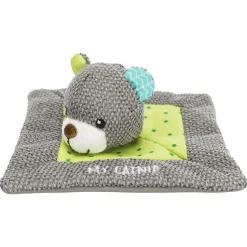 Trixie Junior Knuffeldoekje Beer - Kattenspeelgoed - 13x13 cm