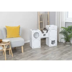 Trixie Kattenmeubel Casa Cara - Krabpalen - 93x30.5x72 cm Wit