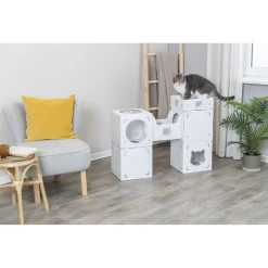 Trixie Kattenmeubel Casa Cara - Krabpalen - 93x30.5x72 cm Wit