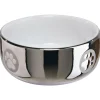 Trixie Keramische Voer/Waterbak - Kattenvoerbak - Ø11 cm 0.3 l Zilver Wit