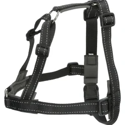 Trixie Lead'N'Walk Soft Tuig Zwart - Hondenharnas
