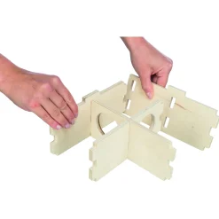 Trixie Meerkamerhuis. 3 Kamers - Kooi Accessoire - 25x25x10 cm