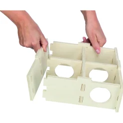 Trixie Meerkamerhuis. 4 Kamers - Kooi Accessoire - 30x30x12 cm