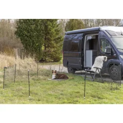 Trixie Mobiele Hondenomheining - Hondenopvoeding - 15 m Zwart