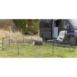 Trixie Mobiele Hondenomheining - Hondenopvoeding - 15 m Zwart