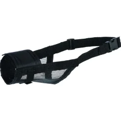 Trixie Muilkorf Met Gaas-Inzetstuk Zwart - Hondenopvoeding