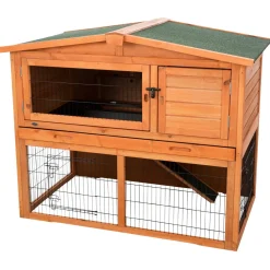 Trixie Natura Konijnenhok Lilly - Dierenverblijf - 124x78x102 cm Bruin