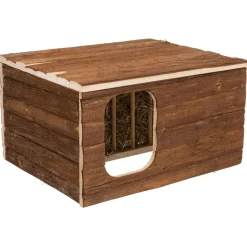 Trixie Natural Living Huis Hilke - Kooi Accessoire - 40x32x23 cm Donker Hout
