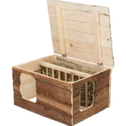 Trixie Natural Living Huis Hilke - Kooi Accessoire - 40x32x23 cm Donker Hout