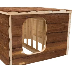 Trixie Natural Living Huis Hilke - Kooi Accessoire - 40x32x23 cm Donker Hout
