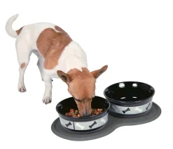 Trixie Placemat - Hondenvoerbak - 45x25 cm Donkergrijs