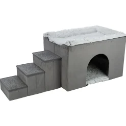 Trixie Schuilplaats Harvey Met Trap Grijs - Hondenmand