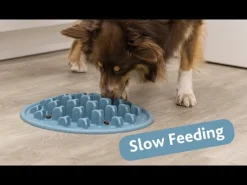 Trixie Slow Feeding Voedermat - Hondenvoerbak - Ø28 cm Blauw