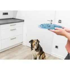 Trixie Slow Feeding Voedermat - Hondenvoerbak - Ø28 cm Blauw