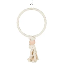 Trixie Touw Ring - Vogelspeelgoed - Ø24 cm Ecru