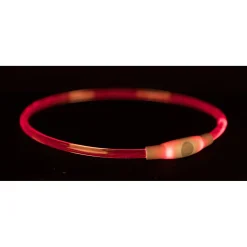 Trixie Usb Flash Lichtgevende Band Ø 8 Mm - Hondenveiligheidslampje - 40 cm Multi-Color S/M