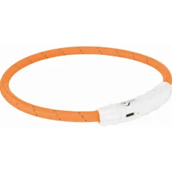 Trixie Usb Flash Lichtgevende Buis Ø 7 Mm Oranje - Hondenveiligheidslampje