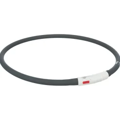 Trixie Usb Flash Lichtgevende Band Ø 10 Mm - Hondenveiligheidslampje - 70 cm Zwart Xs-Xl
