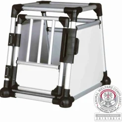 Trixie Vervoersbox Auto Lichtgrijs - Autohondenbench