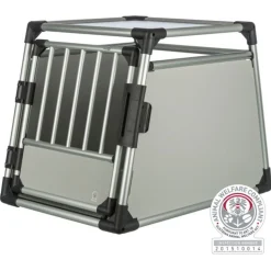 Trixie Vervoersbox Auto Lichtgrijs - Autohondenbench