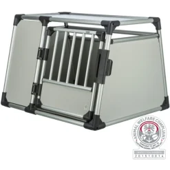 Trixie Vervoersbox Auto Lichtgrijs - Autohondenbench