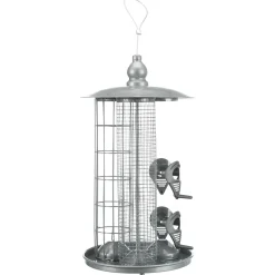 Trixie Voederstation 3in1 - Voersilo - Ø20x36.5 cm Zilver