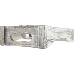 Trixie Voer En Waterbak Set Hout Wit - Hondenvoerbak