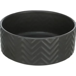 Trixie Voer/Waterbak. Keramiek Zwart - Kattenvoerbak