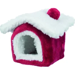 Trixie Xmas Schuilplaats - Kooi Accessoire - 15x12x15 cm Rood Wit