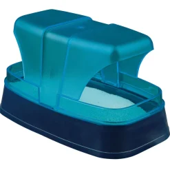 Trixie Zandbad Voor Hamsters En Muizen - Vachtverzorging - 17x10x10 cm Turquoise Lichtgrijs