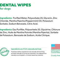 Tropiclean Dental Wipes - Gebitsverzorging - 50 stuks