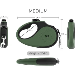 Tug Tug 360° Rollijn - Hondenriem - 5 m Groen Tot < 25 Kg M