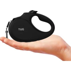 Tug Tug 360° Rollijn - Hondenriem - 3 m Zwart Grijs Tot < 12 Kg Xs