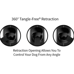 Tug Tug 360° Rollijn - Hondenriem - 5 m Rood Tot < 25 Kg M