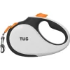 Tug Tug 360° Rollijn - Hondenriem - 5 m Wit Oranje Tot <  50kg L