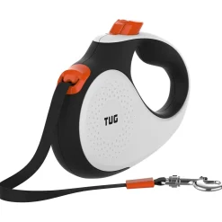 Tug Tug 360° Rollijn - Hondenriem - 3 m Wit Oranje Tot < 12 Kg Xs