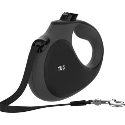 Tug Tug 360° Rollijn - Hondenriem - 5 m Zwart Grijs Tot < 25 Kg M