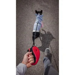 Tug Tug 360° Rollijn - Hondenriem - 5 m Rood Tot < 16 Kg S