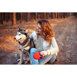 Tug Tug 360° Rollijn Met Dispenser - Hondenriem - 5 m Rood Tot <  50kg L