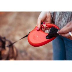 Tug Tug 360° Rollijn Met Dispenser - Hondenriem - 5 m Rood Tot <  50kg L