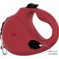Tug Tug 360° Rollijn Met Dispenser - Hondenriem - 5 m Rood Tot < 16 Kg S