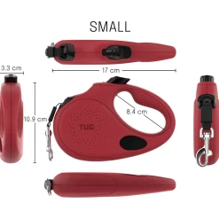 Tug Tug 360° Rollijn Met Dispenser - Hondenriem - 5 m Rood Tot < 16 Kg S
