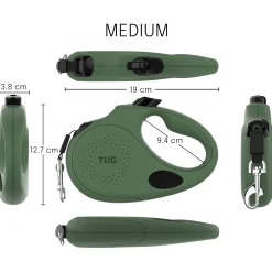 Tug Tug 360° Rollijn Met Dispenser - Hondenriem - 5 m Groen Tot < 25 Kg M