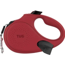 Tug Tug 360° Rollijn Met Dispenser - Hondenriem - 5 m Rood Tot < 25 Kg M
