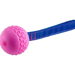 Vadigran Tpr Bal Met Touw Red Frutti - Hondenspeelgoed - Aardbei Ø6.5 cm Rood