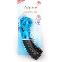 Vadigran Tpr Blueberry Fun Stick - Hondenspeelgoed - Bosbessen 18 cm Blauw Zwart