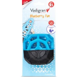 Vadigran Tpr Blueberry Fun Bal - Hondenspeelgoed - Bosbessen Ø8.5 cm Blauw Zwart