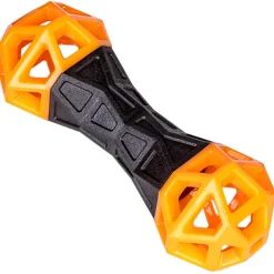 Vadigran Tpr Orange Fun Halter - Hondenspeelgoed - Sinaasappel 18 cm Oranje Zwart