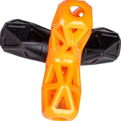 Vadigran Tpr Orange Fun Ster - Hondenspeelgoed - Sinaasappel 13 cm Oranje Zwart