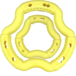 Vadigran Tpr Ring Yellow Vanilla Geel - Hondenspeelgoed